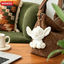 Gantungan Kunci Tas MINISO Stitch Warna Krem, Aksesori Karakter Lucu, Cocok untuk Tas Tangan, Tas Bahu, Ransel, Hadiah Ulang Tahun dan Natal - Pesona Krim Jahitan - View 8