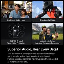 Insta360 X6 8K Panoramic Action Camera, Waterproof HD Anti-Shake, Handheld Pocket Camera, Custom Sensor, Dolby Vision, Large Capacity Battery, Windproof Microphone, Suitable For Travel, Vlog, Filming, Gifts - View 7