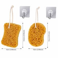 Bath Sponge Set With Hanging Loop, Soft Shower Sponge For Body Cleansing, Rich Foam & Gentle Exfoliation, 2 Shapes 1 Set - View 4