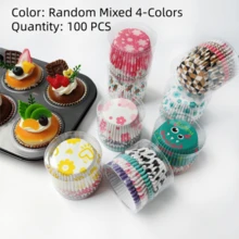 Cake Paper Cups Party Decoration Oil-Proof Baking Cake Bottom Liners Cupcake Cups - View 11