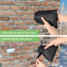 1pc Thickened Faucet Anti-Freeze Insulation Cover, Outdoor Water Pipe Anti-Freeze & Dust Cover, Prevents Faucet Freezing, Winter Insulation Essential, Reusable, Easy To Remove, Suitable For Home, Garden, Kitchen And Various Outdoor Environments, Winter Must-Have - Standard Model - View 5