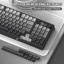 ATTACK SHARK X FREEWOLF M96 80% Wireless Gaming Keyboard, 94-Key TKL LED Rechargeable Mechanical Feel PBT Keyboard, Compatible With Windows, Bluetooth 5.0/2.4GHz Dual Mode, Office/Gaming Dual Use - Multicolor - View 8