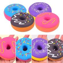 somoving TPR Donut Squeeze Toy, Soft Cute Stress Relief Squeeze Toy, Realistic Donut Toy, Fun Toy, Birthday Gift, Prank Prop - Multicolor - View 6