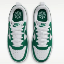 NikeCourt Borough Recraft Sepatu Sneakers Low-Top Gaya Kampus GS yang Nyaman dan Serbaguna, Unisex, Putih/Hijau - Putih Hijau - View 4