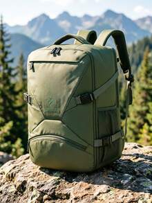 Myco Outdoor Tactical Functional Backpack, Waterproof Nylon Material Business Cabin Backpack With Luggage Strap, Large Capacity Multi-Pocket Daily Backpack Suitable - Multicolor - View 9