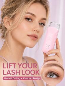 SKYWORTH Portable Electric Eyelash Curler, 300mAh Battery, Type-C Charging, Heated Eyelash Styling Tool, 3 Heating Levels, Wide Arc Opening, Suitable For Women - View 2