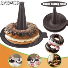 3/6PCS Silicone Donut Molds, Donut Baking Set, Bagel And Donut Cake Baking Molds, Non-Stick Dough Molds, Suitable For Baking, Homemade Pastries, Easy To Clean, Heat Resistant - Non-Stick Cake Pan, Used For Bread, Pastries, Cakes | Oven/Dishwasher , Reusable Design - Perfect For Home Bakers, Bakeries And Commercial Kitchens - View 2