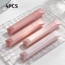 4pcs Gradient Color Pen-Shaped Double-Sided Tape, Diamond Dot Pattern, Portable DIY Craft Adhesive, Suitable For Crafts, Photos, Sticky Notes And Paper, Ideal For Students, Office, School And Home Use - A - View 9