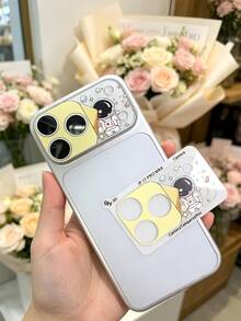 1pc Cartoon Universe Star Astronaut Printed Camera Lens Protector Printed Pattern Film 9H Hardness Compatible With IPhone 18 17 Pro Max Accessories Back Lens Anti Fall Explosion Proof Bubble Free Automatic Adsorption Easy Installation Scratch-Resistant Protector Film Accessories Compatible Phone Case - Clear - View 7