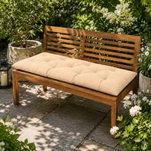 45 X 100 Cm Soft Fiber Filled Bench Cushion, Single Seat Pad (Bottom Only), Made In Turkey - Apricot - View 4