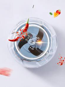 900/500ML Manual Garlic & Vegetable Chopper, Durable Pull-Cord Food Processor, Manual Meat Grinder & Slicer, Suitable For Onion, Ginger, With 1 Textured Metal Lock, 2 Pieces Total - Multicolor - View 8