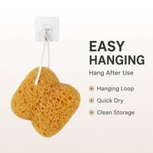 Soft Bath Sponge With Hanging Loop, Exfoliating Shower Sponge For Body Cleansing - View 3