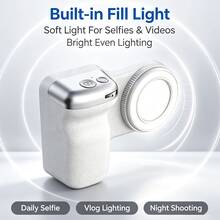 Multi-Function Magnetic Phone Selfie Stick, Built In 600mah Battery Fill Light, Wireless Remote, Mirror, Zoom, Portable, Anti-Shake, Selfie Accessories - X02 - View 7