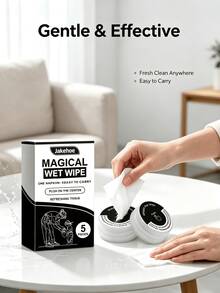 5pcs Press-Type Cleaning Wipes, Multi-Function Portable Household Stain Removal Wipes. Suitable For Various Occasions, Lightweight And Easy To Carry, Instant Cleaning At Home, Office, School Or On The Go, Essential Daily Household Cleaning Supplies - A - View 10
