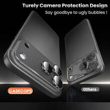 CASECOPS 3 قطع فيلم حماية شاشة الكاميرا ل- 18 Pro Max/18 Pro. متوفر باللون الرمادي الجرافيتي. مصنوع من زجاج مقسى عالي الجودة بصلابة 9H+، مقاوم للزيت، مقاوم للخدش، مقاوم للبصمات، ومقاوم للغبار. تصميم تغطية كاملة، خالي من الفقاعات، خالي من الغبار، وسهل التركيب، يوفر حماية شاملة لشاشة كاميرا هاتفك. ألوان أكثر متوفرة، تصميم أنيق، متين، مثالي لمستخدمي الهواتف الذكية وعشاق التصوير الفوتوغرافي، وهدية مثالية للعائلة والأصدقاء في أعياد الميلاد. - رمادي جرافيت - 3 قطع - مشاهدة 3