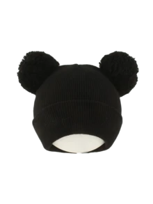 1 buah Topi Rajut Pom Pom Berbulu Lucu untuk Anak Perempuan Usia 3-8 Tahun, Topi Beanie Warna Polos, Topi Rajut Lembut dan Hangat untuk Anak Perempuan, Aksesori Kepala Luar Ruangan Musim Dingin - MultiWarna - View 14