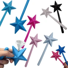 1pc Magic Seasoning Stick, Star-Shaped Salt And Pepper Seasoning Stick, Fun And Durable, Portable, Home Decor, Kitchen Supplies - Pink - View 3