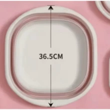 1pc Foldable Space-Saving Wash Basin - Durable Plastic Material, Portable Collapsible Wash Basin, Suitable For Home, Dorm, Camping - Modern Oval Design, Multi-Purpose, Easy To Store And Clean, Portable Wash Basin - Collapsible Basin - View 12