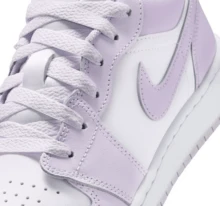 Jordan Air Jordan 1 Leather Comfortable Fit GS Preppy Style Low-Top Basketball Shoes Unisex Taro Purple - Taro Purple - View 6