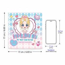 12 Styles Girls Dress-Up Stickers, Cartoon Creative Outfit Stickers, Beautiful Cute Cartoon Scene Decoration Dress-Up Show Educational Toy For Girls - Mixed - View 5