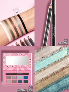 MISSLYN 2PCS EYESHADOW & EYE PRIMER SET, Waterproof, High-Pigment, Boosts Color Payoff, Precise Colour Application, Ideal For Teens,Students,Makeup Lovers, Perfect For Back To School, Halloween Costume Looks, Everyday Commute, Trick Or Treat - #Set 1 - View 8