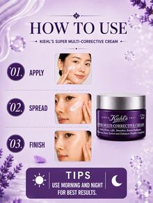 Kiehl's Advanced Night Repair Cream, ukuran penuh 50ml/sampel 7ml, anti-penuaan, mengencangkan dan mengangkat kulit, mengurangi garis-garis halus, tekstur lembut, cocok untuk kulit kering dan kombinasi. - Krim Wajah Kaca Ungu - View 11