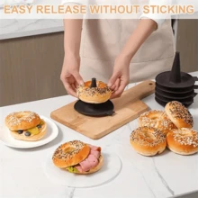 3/6PCS Silicone Donut Molds, Donut Baking Set, Bagel And Donut Cake Baking Molds, Non-Stick Dough Molds, Suitable For Baking, Homemade Pastries, Easy To Clean, Heat Resistant - Non-Stick Cake Pan, Used For Bread, Pastries, Cakes | Oven/Dishwasher , Reusable Design - Perfect For Home Bakers, Bakeries And Commercial Kitchens - View 6