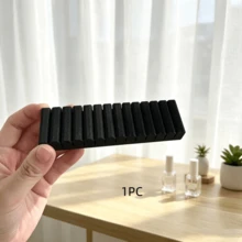 1pc Minimalist Rectangular Fake Nail Storage Rack, Multi-Slot Nail Art Display Board Support Base, Wedding Photo Card Storage Base, Nail Color Card Display Rack, Suitable For Salon - Multicolor - View 11