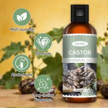 100% Pure Castor Oil, Available In 100ml, 30ml, 5ml Sizes, Suitable For Diffuser, Diffuser Stone, Humidifier, Applicable For Bedroom, Car, Room, Bathroom, Home, Car, Reed Diffuser And Lamps | Ideal For Aromatherapy, Humidifier | - Castor Essential Oil - View 1