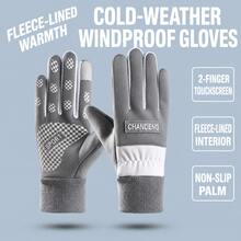 Winter Fleece Touchscreen Gloves, Unisex, Windproof, Waterproof, Warm, Non-Slip Grip, Suitable For Driving, Cycling, Commuting And Outdoor Activities - Multicolor - View 13