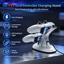 iplay 1個 - PlayStation 5 無線控制器雙充電底座,附 LED 指示燈,垂直弧形極簡設計,TYPE-C 介面,可同時為兩個控制器充電 (白色) - 查看 4