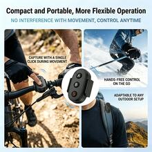 UEGOGO Remote Kontrol Nirkabel BT 5.3, Kompatibel dengan Action 4/5 Pro/6, Kompatibel dengan Kamera Aksi Isi Ulang Insta360 X3/X4/X5, Jarak Remote hingga 10m - Hitam - View 3