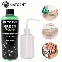 Concentrated Dilutable Green Tattoo Cleaning Soap, Gentle Non-Irritating Tattoo Cleaning Solution, Complete Set With 150ml And 250ml Squeeze Bottles, Suitable For Daily Use In Tattoo Shops - Multicolor - View 4