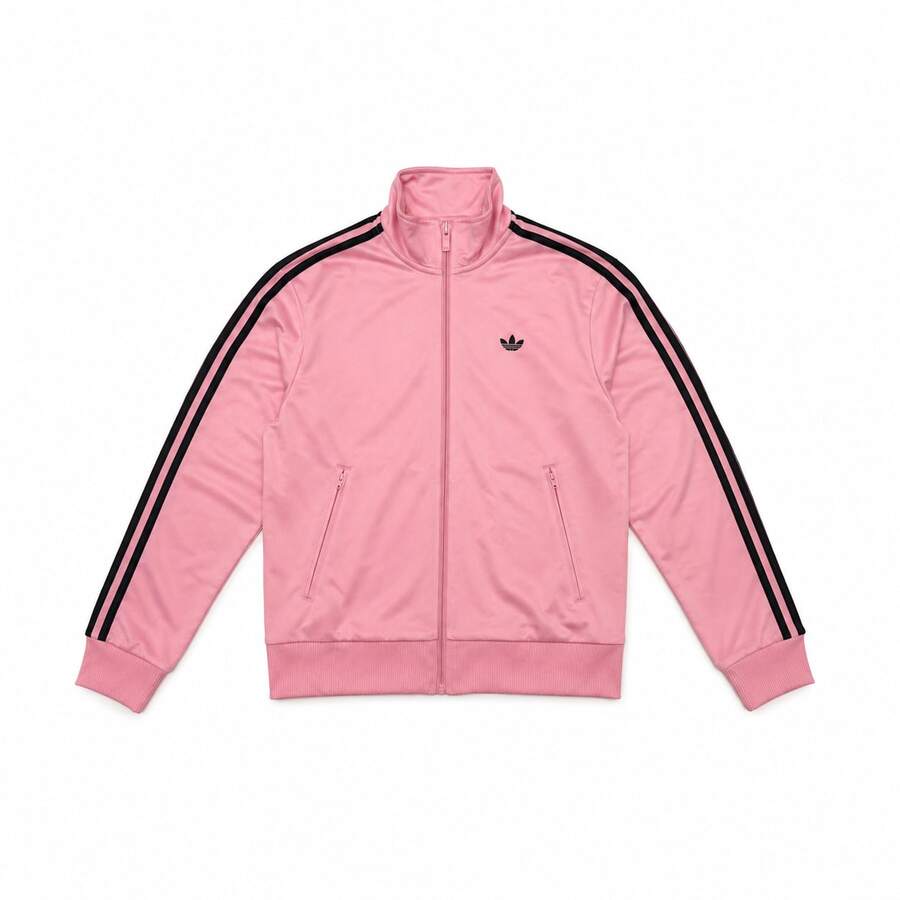 Adidas Originals 3-Stripes Stand Collar Zip Jacket Pink - Pink - View 1