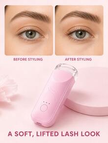 SKYWORTH Portable Electric Eyelash Curler, 300mAh Battery, Type-C Charging, Heated Eyelash Styling Tool, 3 Heating Levels, Wide Arc Opening, Suitable For Women - View 9
