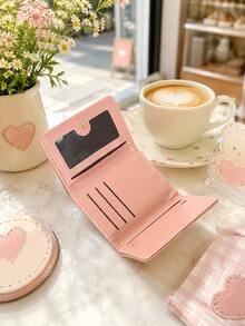 SANRIO 1 Buah Dompet Pendek Wanita Hello Kitty, Dompet Lipat Dua Lucu dengan Jendela ID, Dompet Kompak Multi-Slot dengan Penutup Jepit untuk Penggunaan Sehari-hari & Hadiah - MultiWarna - View 6