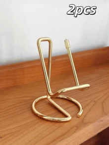 1pc Metal Phone Stand, Universal Desktop Holder, Portable Minimalist Design, Stable Smartphone And Tablet Desktop Stand, Suitable For Office, Kitchen And Study, Ideal For Home Office Users, Students And Professionals - Multicolor - View 17
