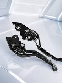 Motorcycle Brake & Clutch Levers, 1 Pair CNC Aluminum Alloy Adjustable Long Brake And Clutch Lever Set, Anodized Handlebar Control Replacement Parts, Motorcycle Accessories, Suitable For Street And Sport Motorcycles - A - View 17