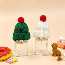 1 Set Mixed Color Mini Christmas Knitted Hats And Scarves, Wine Bottle Decoration, Suitable For Christmas Party Decoration, Snowman, Christmas Tree Decoration, Home Holiday Gathering Decoration - View 7