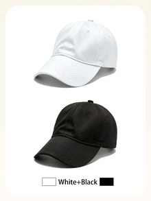 1pc/2pcs Unisex Solid Color Baseball Cap Dad Hat Baseball Cap Suitable For Daily Casual Hiking Climbing Skiing Fishing Rock Climbing Or Travel Decoration - Multicolor - View 6