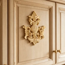 1 buah Hiasan Tempel Ukiran Kayu Solid, Cocok untuk Lemari, Pintu, Jendela, Furnitur, Dinding Latar Belakang, Teras, Kantor, dan Lainnya, Dekorasi Liburan, Dekorasi DIY - Beraneka warna - View 4