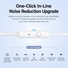 vivo Earphone kabel semi-in-ear IQOO memiliki penyetelan profesional untuk kualitas suara yang superior, desain minimalis, kenyamanan saat dipakai, dan kualitas panggilan yang jernih. - View 5