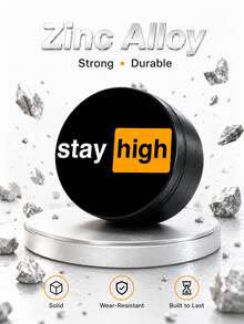 1套4件組 63mm金屬研磨器附迷你小匙，鋅合金研磨器含磁吸蓋與細網，便攜式抽菸配件，趣味男士禮物，男友禮物，男士必需品 - 彩色 - 查看 1