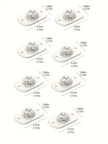 4pcs/Set Self-Adhesive Swivel Casters, Multi-Directional Rotating Casters, Universal Wheels, 360 Degree Rotation, Convenient For Moving Any Items! Stainless Steel Self-Adhesive Universal Casters With Ball Bearings, Suitable For Under-Bed Storage Boxes And Cabinets - Multicolor - View 15