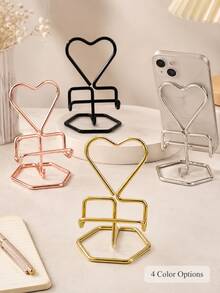 1/2pcs Portable Desktop Phone Stand, Phone Video/Live Streaming Stand, Easy Stand, Phone Holder, Gift, Giveaway, Fixed Stand, Adjustable Angle, Compact And Lightweight, Pocket-Sized, Suitable For All Smartphones And Tablets, Stable And Non-Slip, Space-Saving - A - View 6