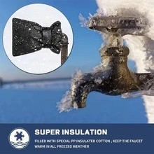 1pc Thickened Faucet Anti-Freeze Insulation Cover, Outdoor Water Pipe Anti-Freeze & Dust Cover, Prevents Faucet Freezing, Winter Insulation Essential, Reusable, Easy To Remove, Suitable For Home, Garden, Kitchen And Various Outdoor Environments, Winter Must-Have - Standard Model - View 2