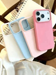 4件組多色磨砂軟殼復古手機殼，適用於 Apple 18 17 16 15 14 13 12 11 Pro Max Air 保護殼 - 彩色 - 查看 19