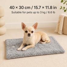 Washable Pet Mat, Dog Bed, Dog Pad, Cat Bed, Dog Bed, Anti-Slip Temperature-Locking Warm Mat, Universal For Cats And Dogs, Suitable For Indoor Dog Cages, Sofas, Cars, Floors, All Seasons - Light Grey - View 14