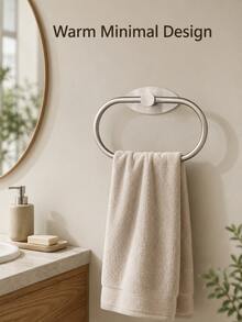 Bathroom Towel Rack, Bathroom Accessories, Adhesive Towel Rack, Wall-Mounted Bathroom Towel Rack, Bathroom Storage, Towel Hook, Bath Towel Rack, Bathroom Shelf, Bathroom Furniture, Toilet Shower Storage, Towel Rack, Bathroom Decor - Multicolor - View 6