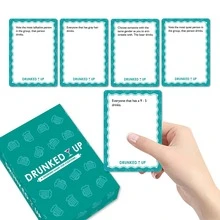 New "DRUNKED UP" Party Card Game, Includes 55 Cards Design, Each Card Adds Emotion, Laughter And Unexpected Moments, Perfect For Parties, Dates, Friends Gatherings Or Any Occasion You Want To Break The Ice And Entertain, Valentine's Day/Christmas Gift. - Multicolor - View 4